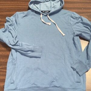 EUC Travis Mathew Cloud Hoodie sweatshirt super soft blue medium travismathew
